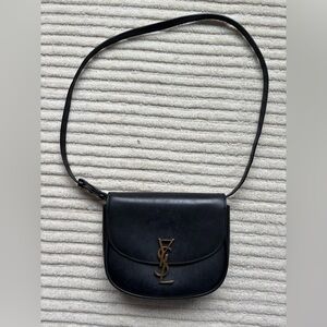 Saint Laurent black leather crossbody EUC